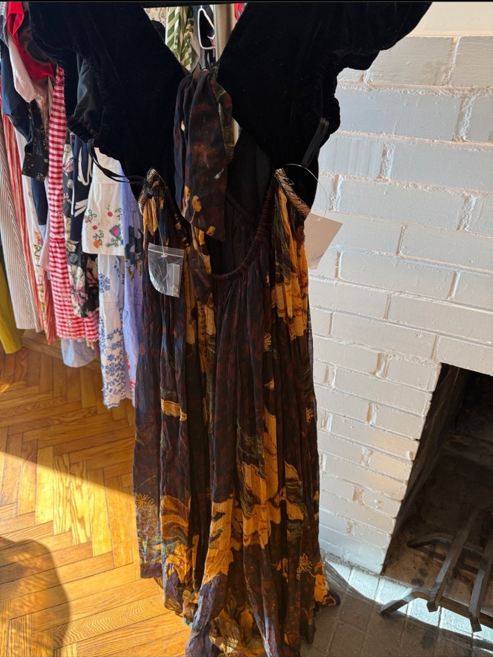 Free People Colette Maxi Dress Black Size 8 - Picture 8 of 11